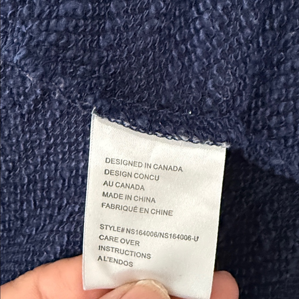 Nanavatee Navy Open-Front Women's Sweater size - Picture 5 of 6